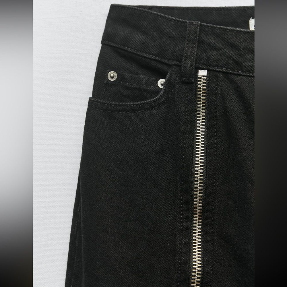 ZARA WOMAN SS23 BLACK ZW THE FULL LENGTH JEANS 9632/057/075/017 - Picture 10 of 10
